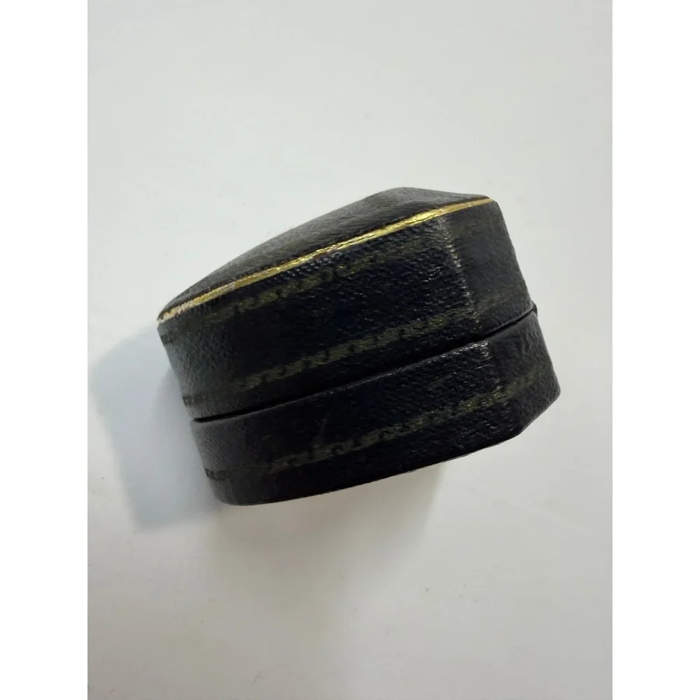 Vintage Slavick's Los Angeles ring box showcase Wedding ring hand painted